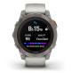 Fenix 7 Pro – Sapphire Solar Edition Titanium with Fog Gray/Ember Orange Band - 010-02777-21 - Garmin